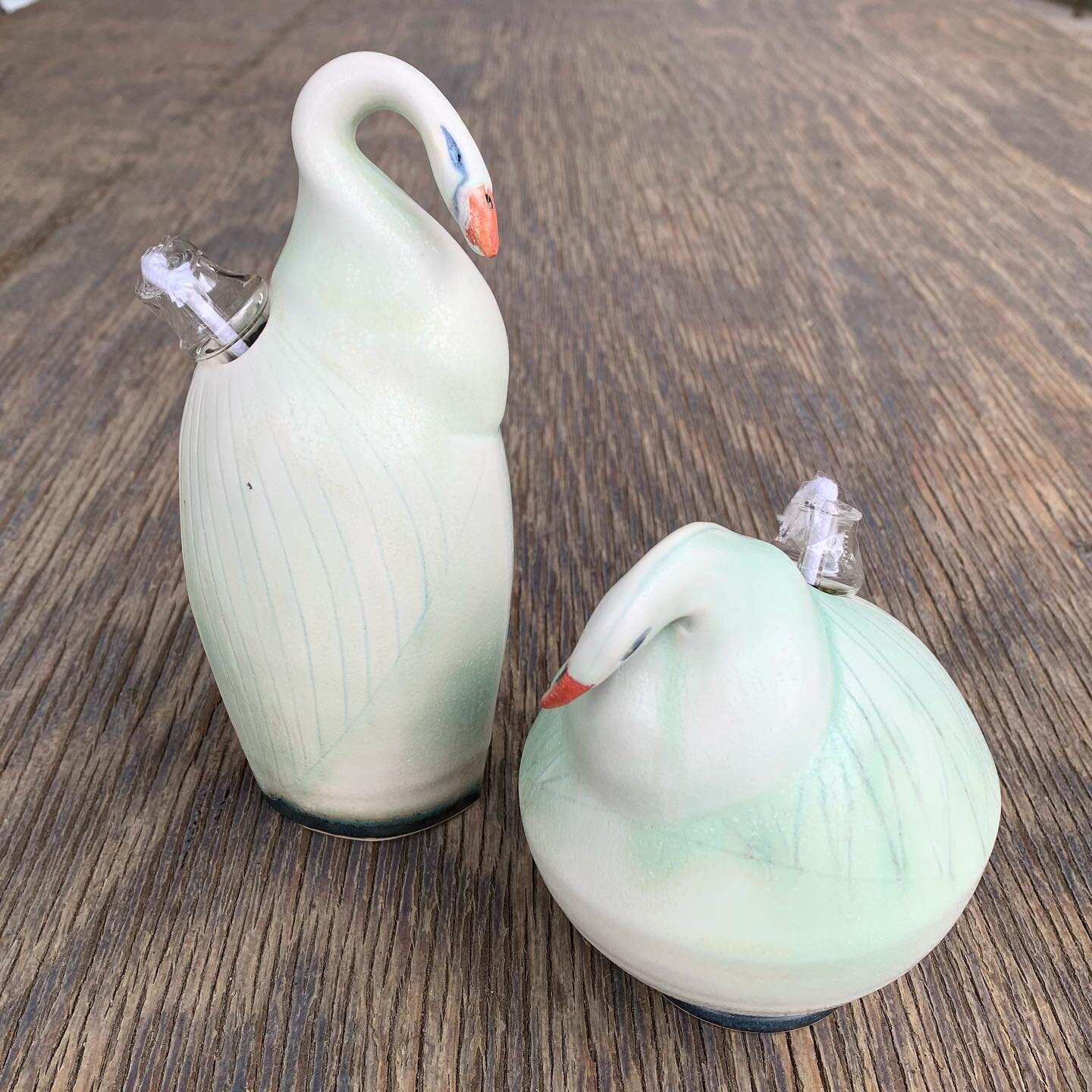 Some stunners by @silviegranatelli arrived at the gallery not long ago. These glazes are so soft and gorgeous. And we always love to see how Silvie will incorporate the swans into her functional pieces.
.
#functionalceramics #ceramicdesign #pottery #