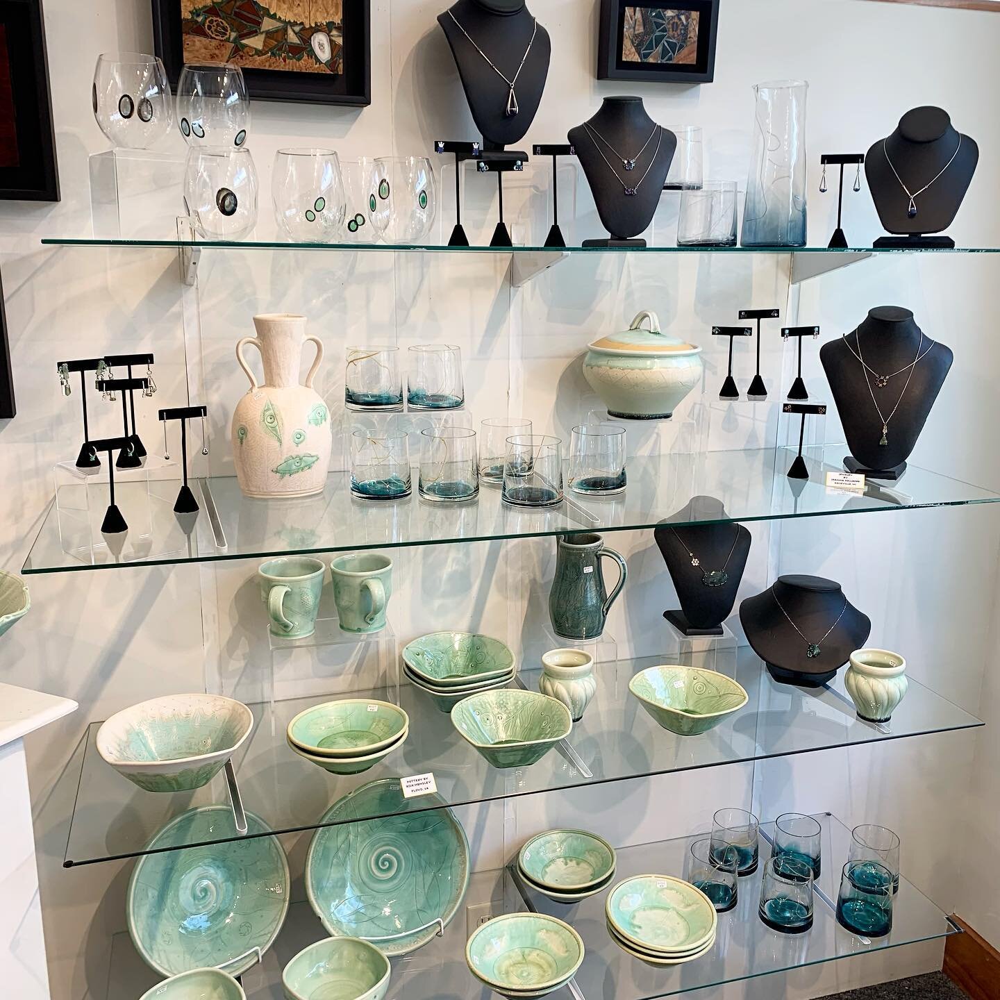 Warning&hellip; too many things for moms to love here at Troika! If you&rsquo;re looking for a Mother&rsquo;s Day gift, we can help. Here&rsquo;s just one wall of options&hellip; pottery by Rick Hensley&hellip; hand blown glass by Stephanie McCune an