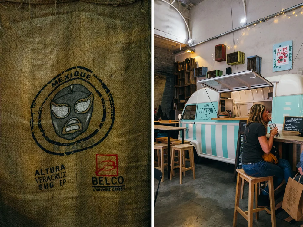 L’Improbable Café som är ett annorlunda och mysigt café i stadsdelen Le Marais i Paris.