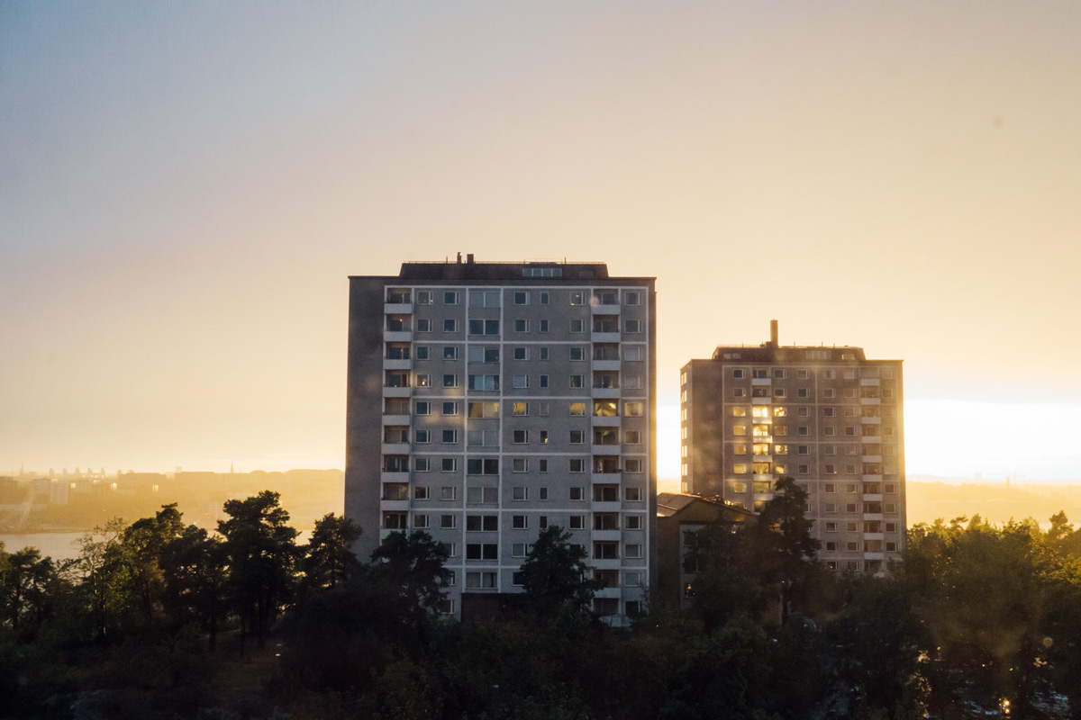solnedgång på lidingö