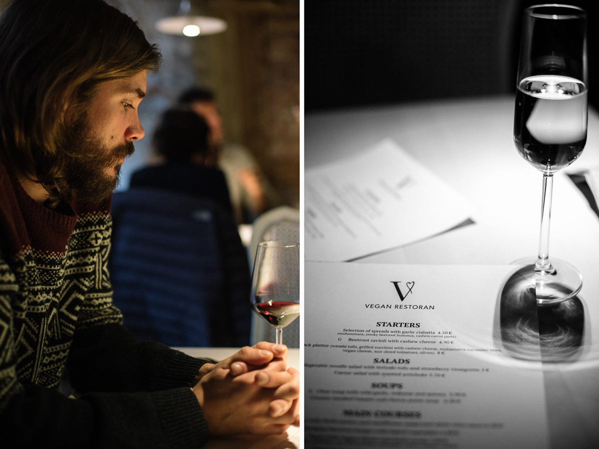 Bra vegansk mat i Tallinn på den veganska restaurangen vegan restoran v