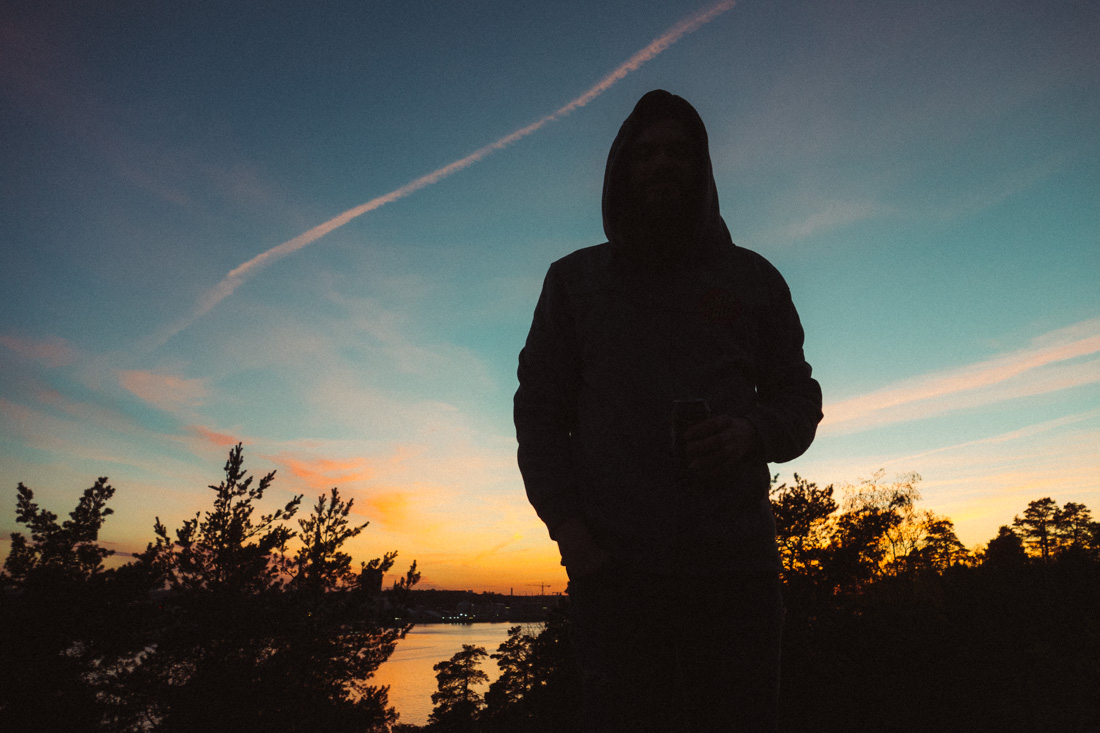 Lidingö i solnedgång