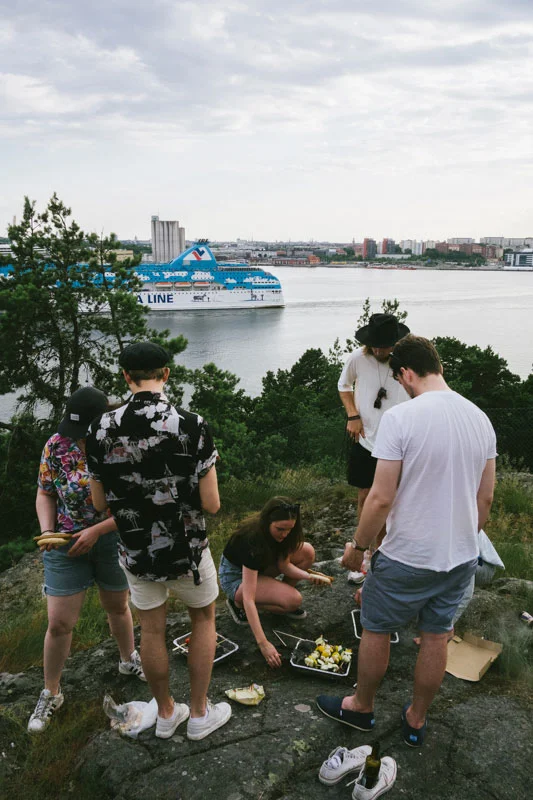 En kväll på klipporna