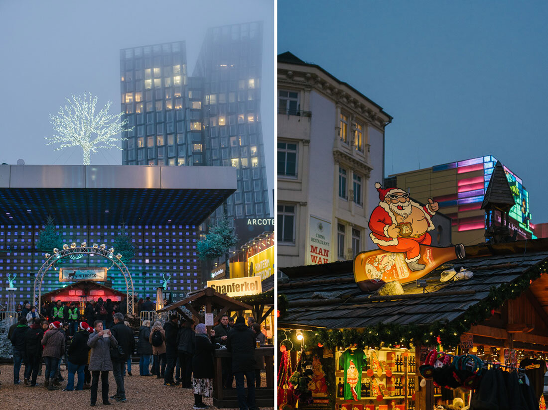 Besök roliga och annorlunda julmarknaden Santa Pauli som är ett tips i guiden till Hamburgs 4 bästa julmarknader.