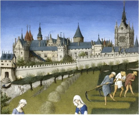 Breviary, Ms. 2 View f.274, Veneration of the Crown of Thorns in Sainte-Chapelle c. 1415 