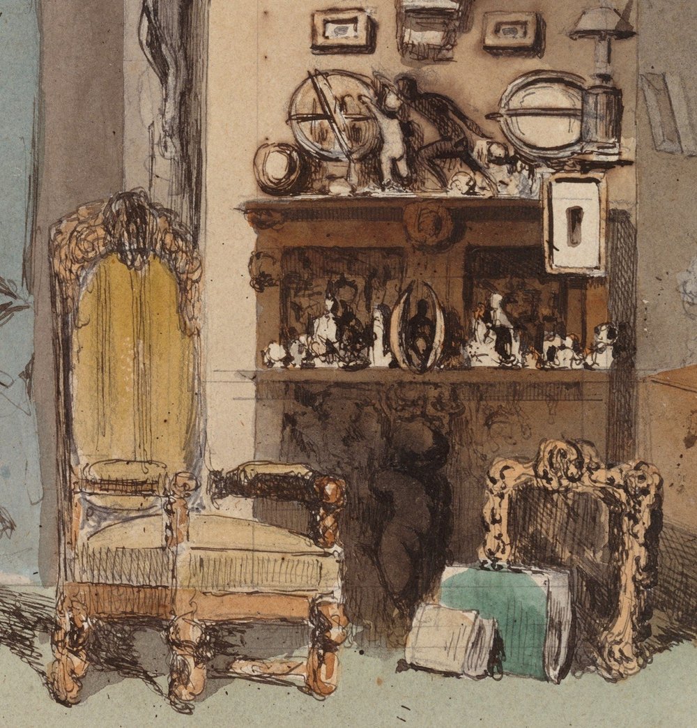 Detail of 'The Painter's Studio'