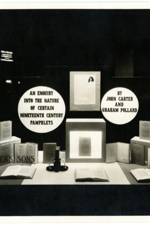 ain Nineteenth Century Pamphlets by Carter and Pollard displayed for sale at or Sale at Charles Scribner's Sons, 1937.