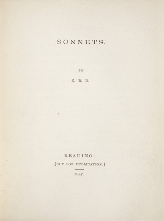 Reading edition of Sonnets Forgery
