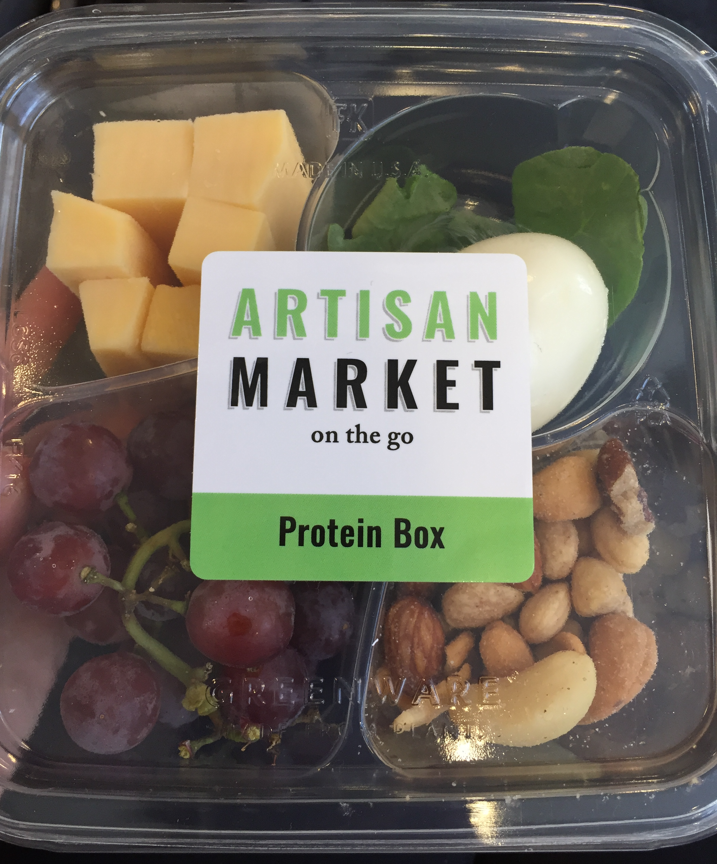 Protein boxes are packed with healthy fats, protein, and fruit.