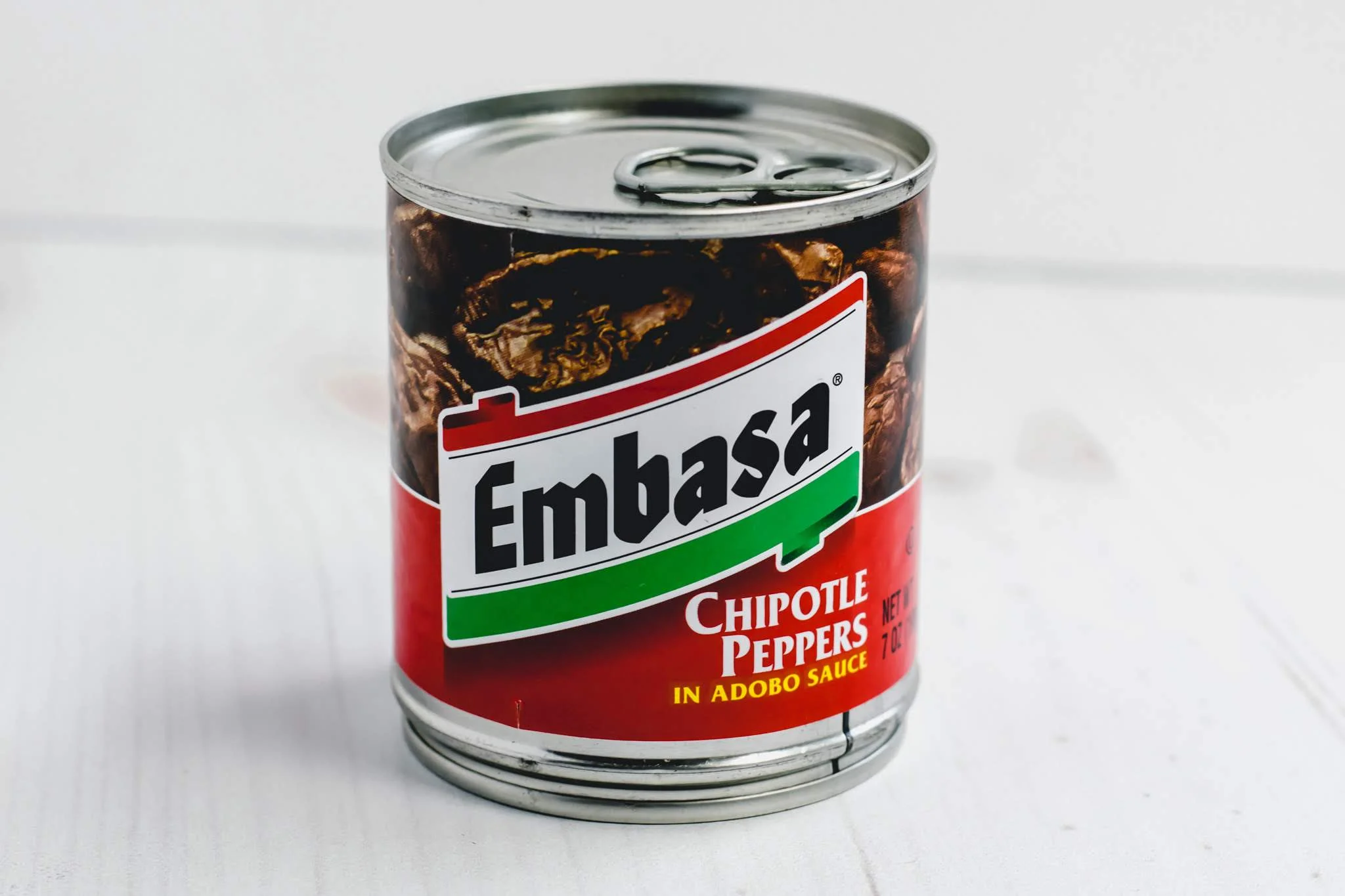 This is what you’ll be looking for at the grocery store. There are a few different brands to choose from. Will remove peppers from can and finely dice them before adding to burger mixture.