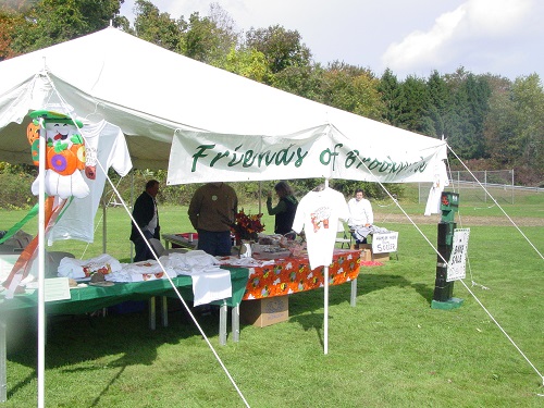 Friends of Brooksvale first bake sale booth
