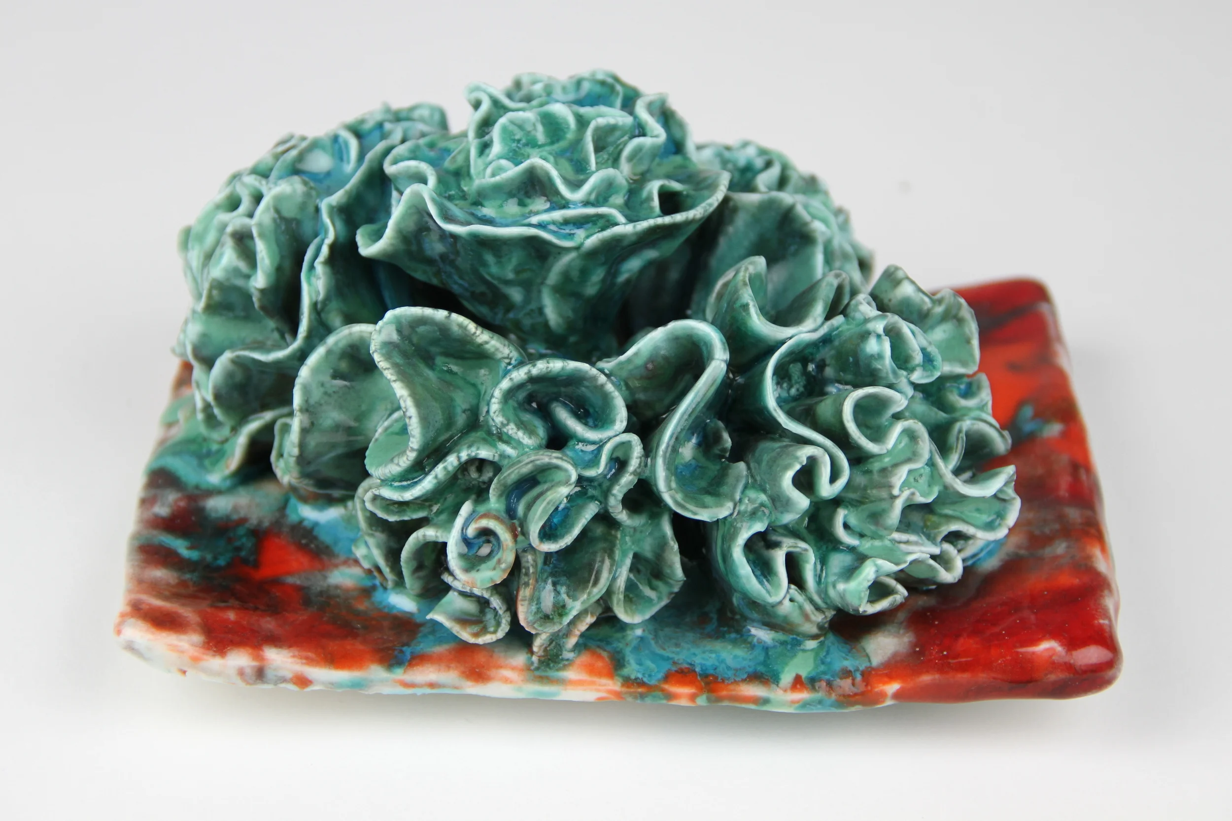 Green Carnation Pile