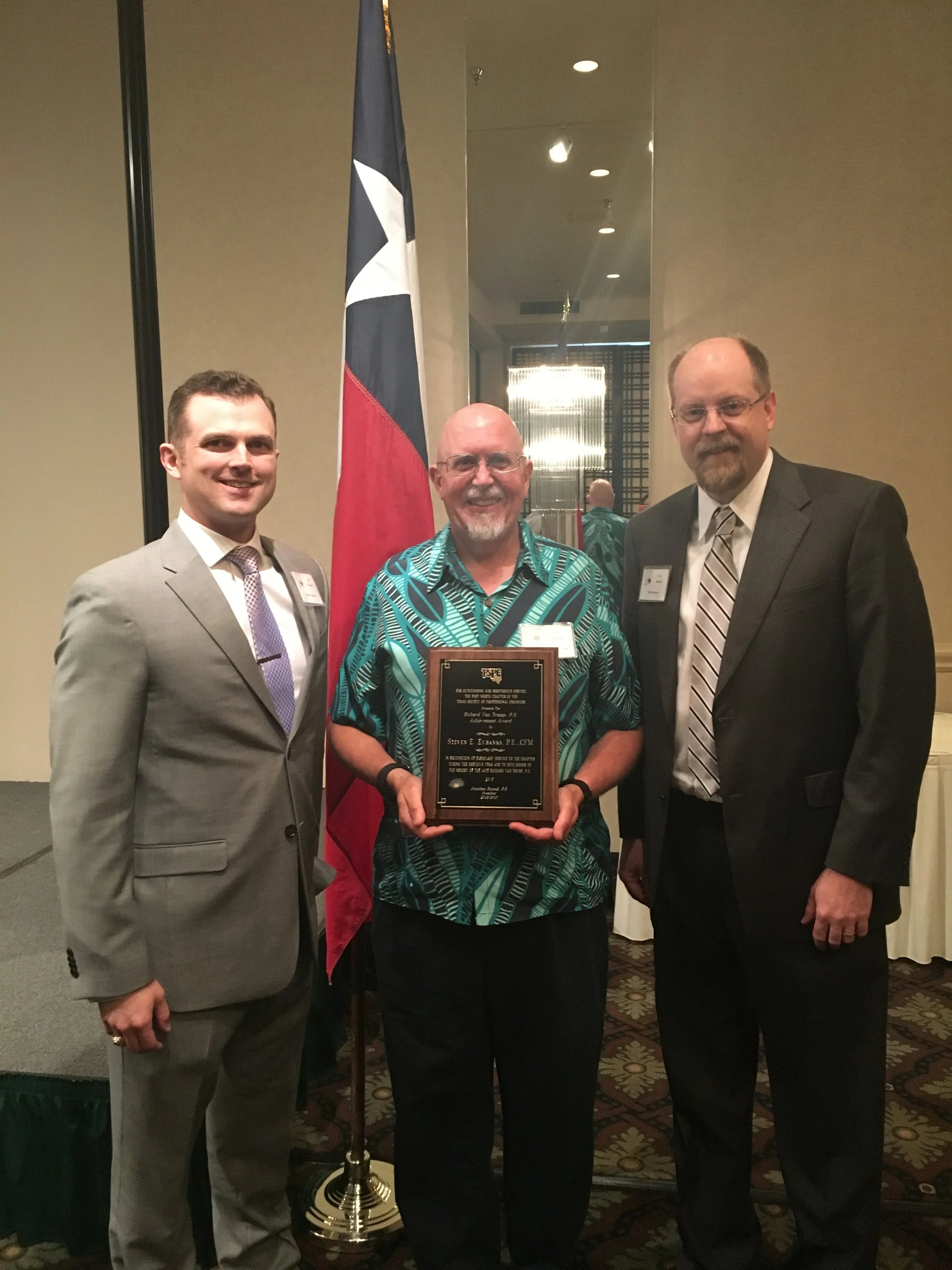 TSPE Richard Van Trump Award, Steven E. Eubanks, P.E., CFM, City of Fort Worth