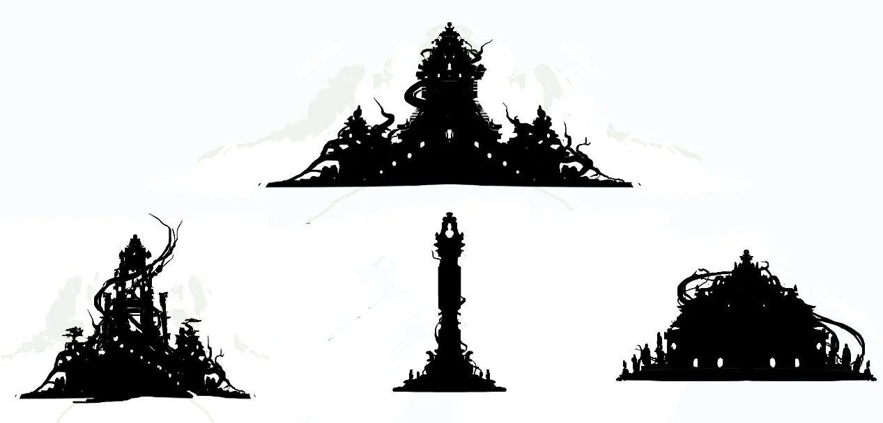 Building silohuette studies