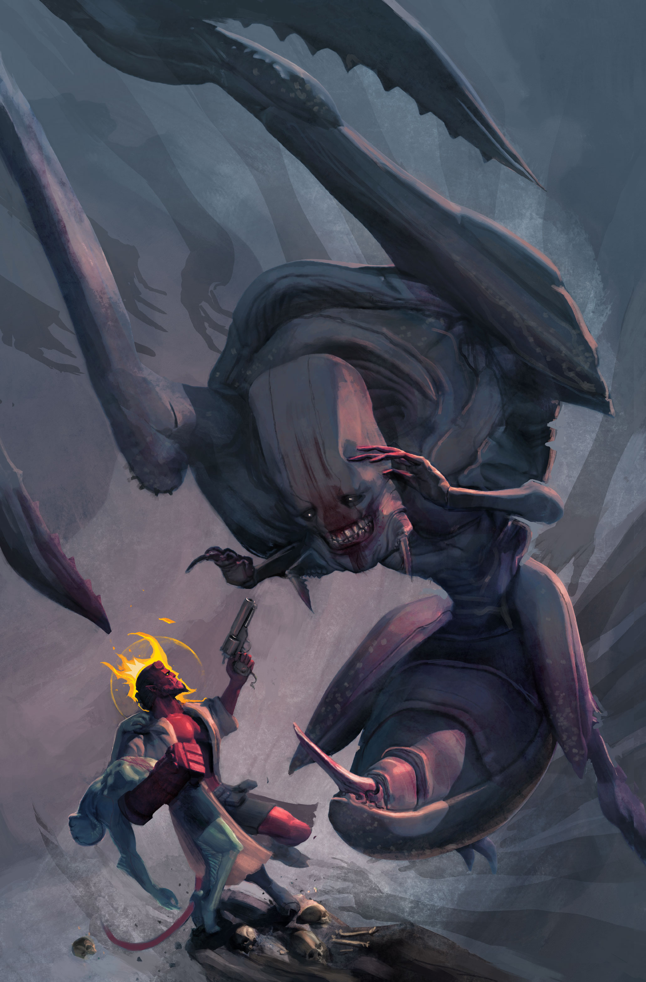 Hellboy and Mr. Cheese