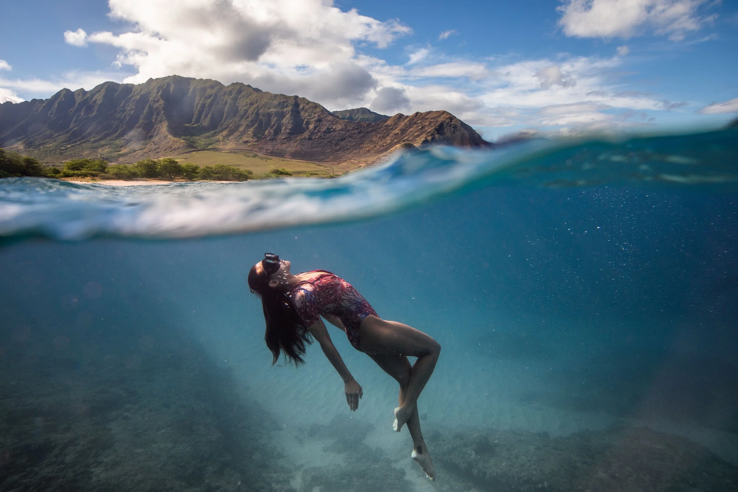 Danielle Eaks modeling in Hawaii for PiTAYA
