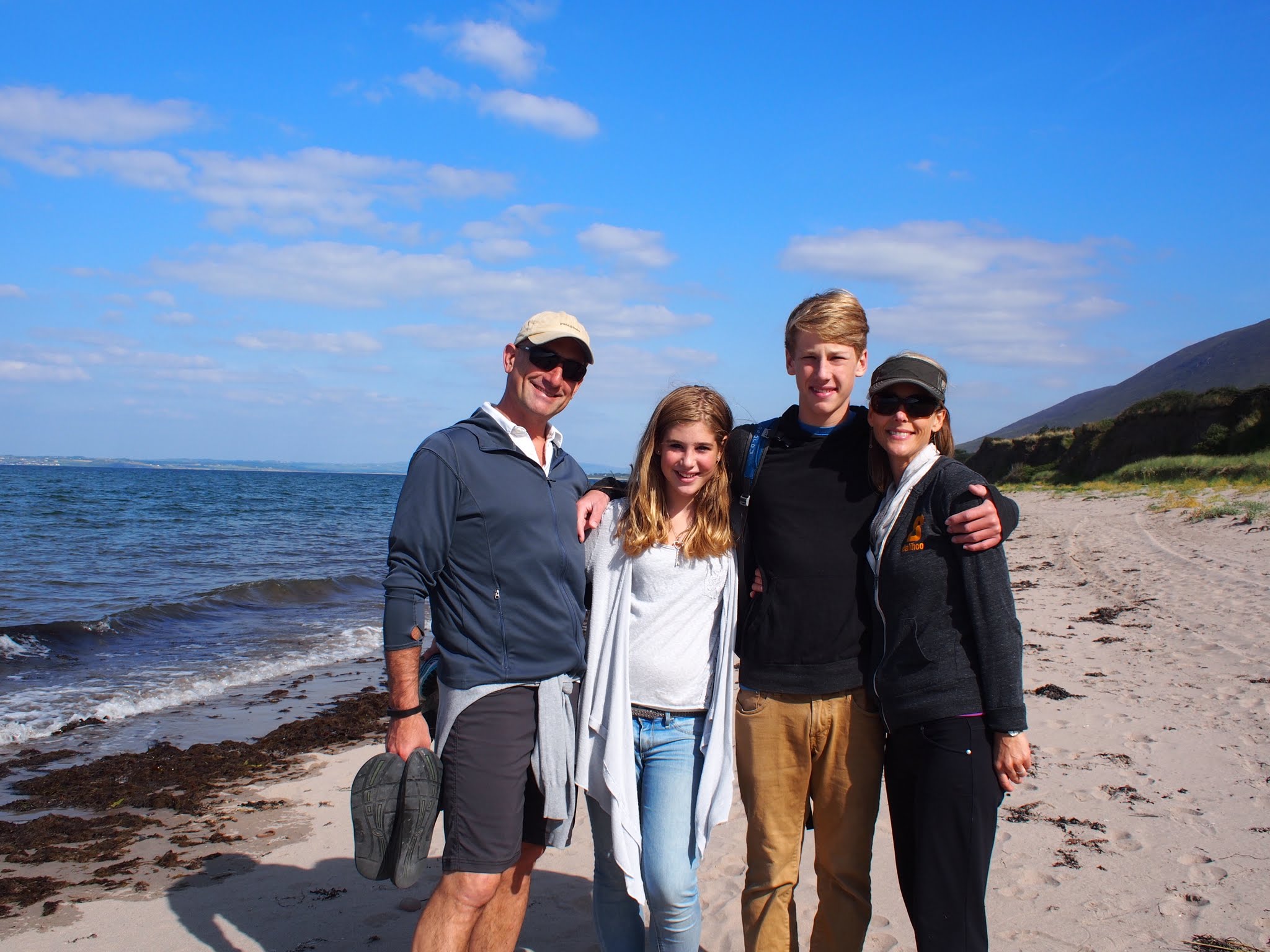 On the beach in Camp, Ireland