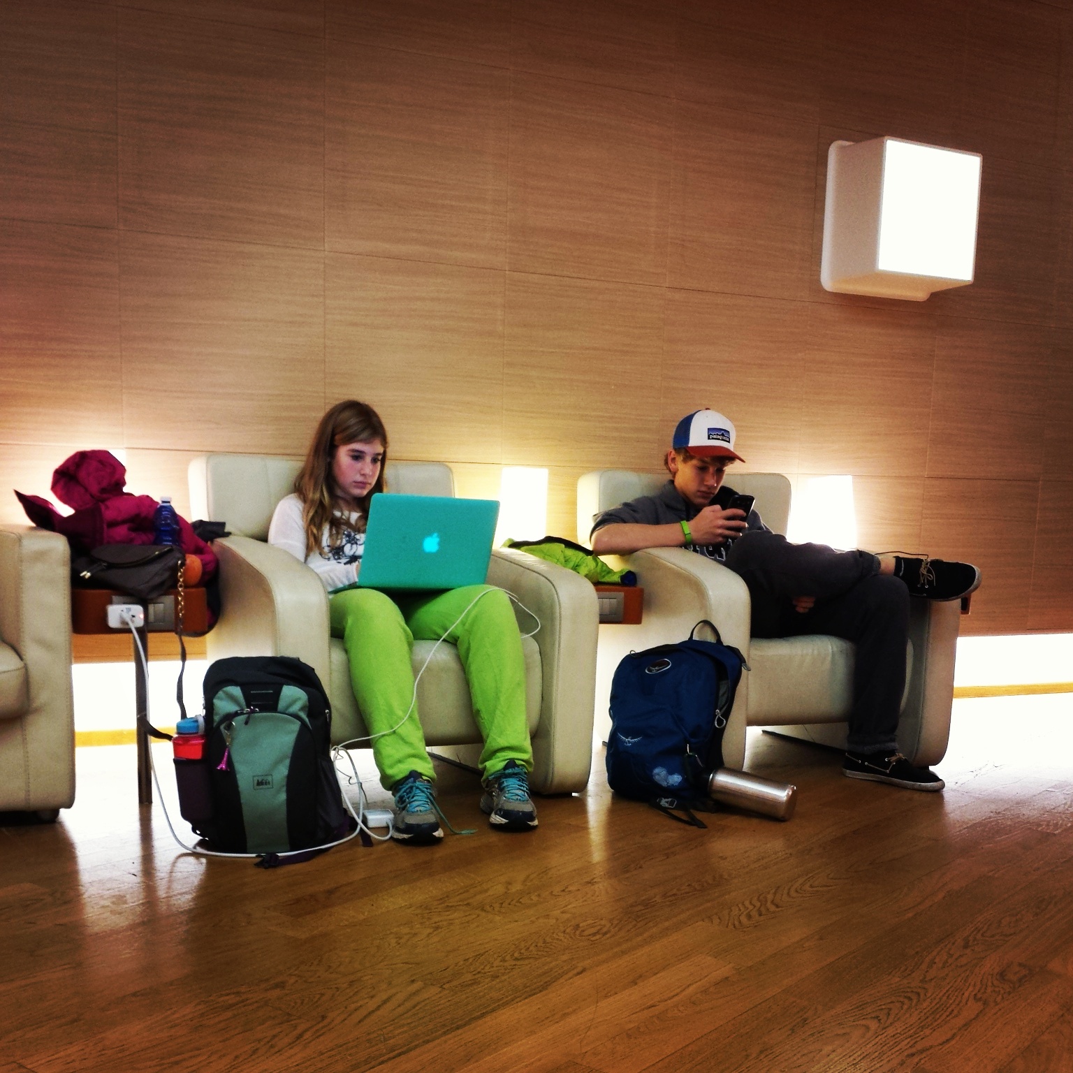 Waiting for our flight to Tanzania