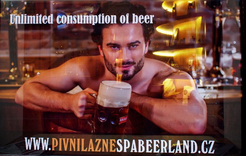 Czechs love there beer - this was from the Spa across from the hotel - hang in the hot tub and drink as much beer as you can - great idea!