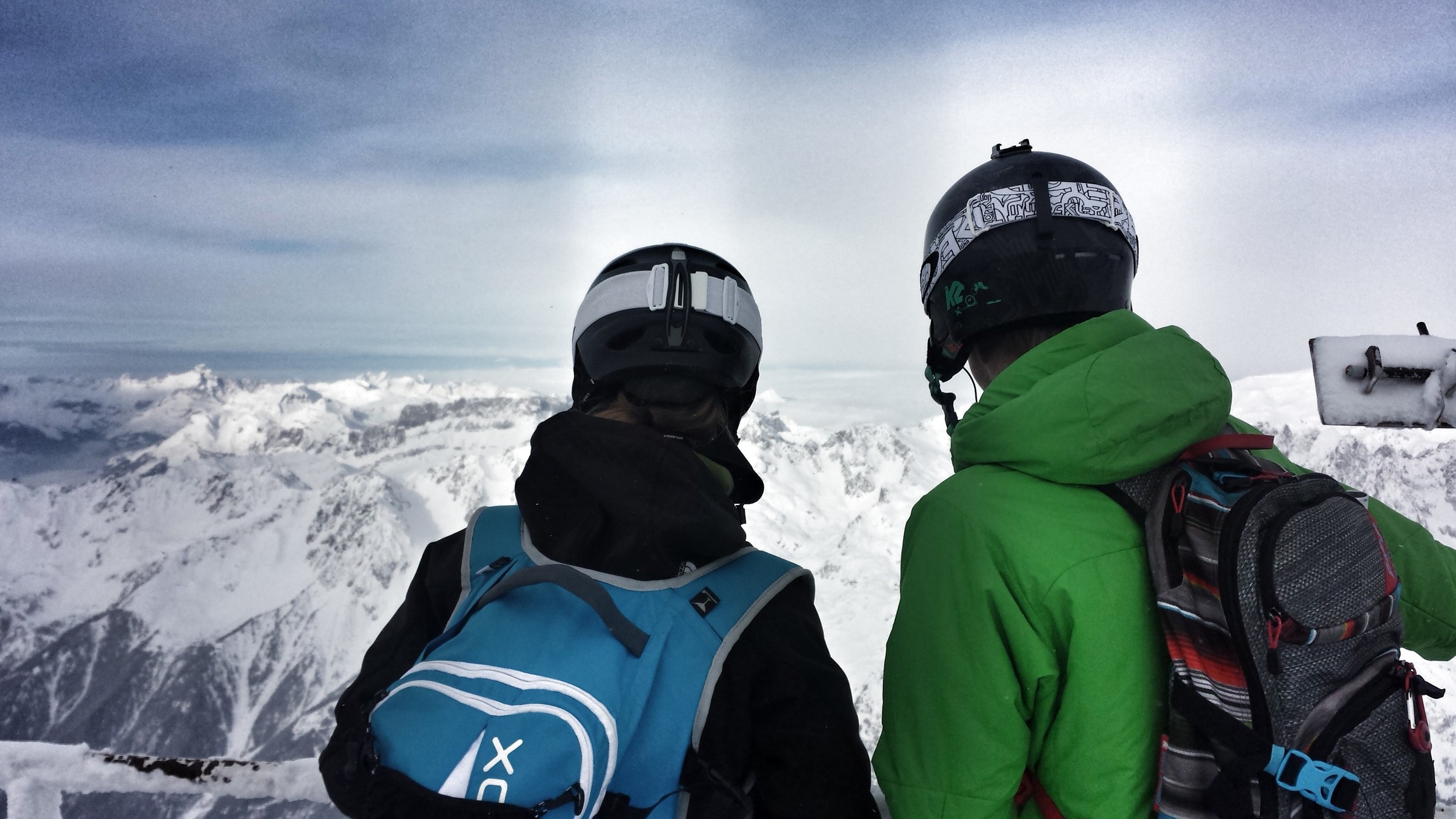 Taking in the view north