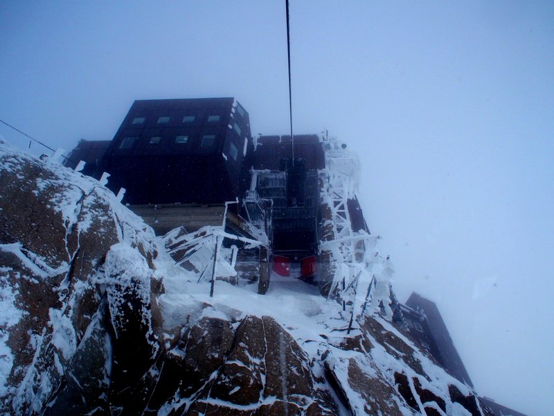 The steep ascent into the station