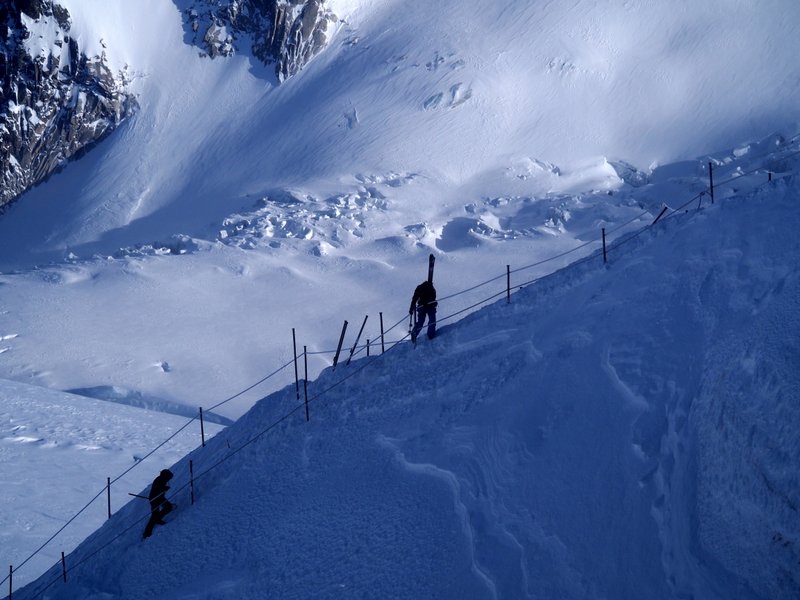 The exit to Valley Blanc 