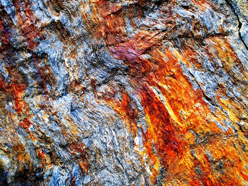 Beautiful Iron in rock