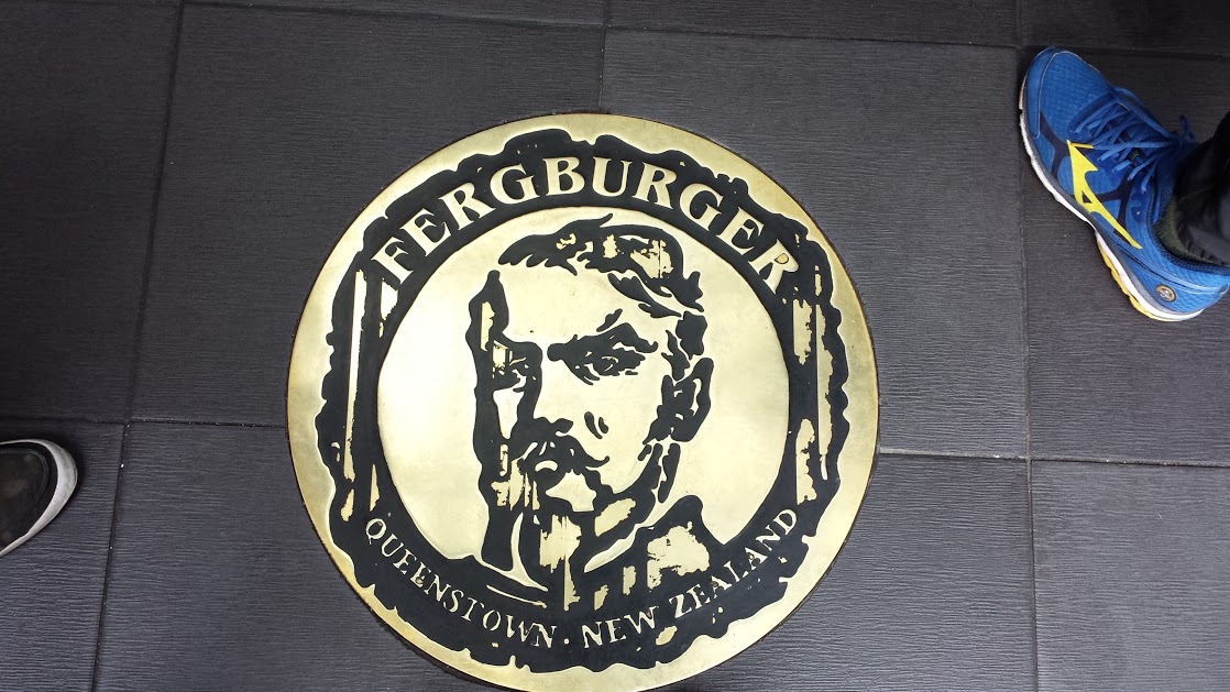 A plaque outside the door