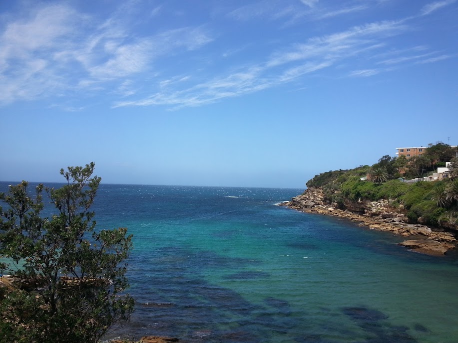 Walking along the coast 