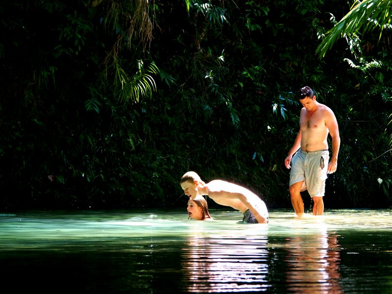 Checking out the fish