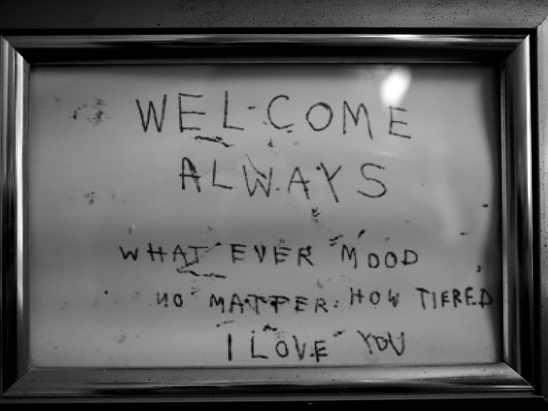 On the front door - words to live by