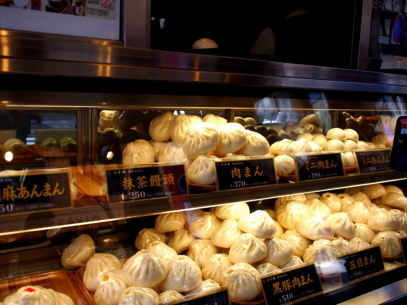 The dumpling stand - these are called niku-man