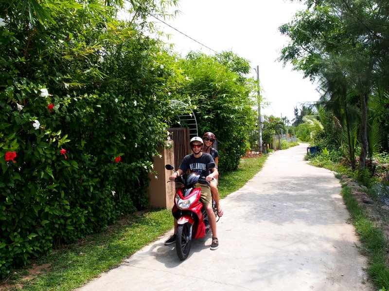 Peter has been braving the roads in Vietnam - and even braver, Stacie is his passenger!