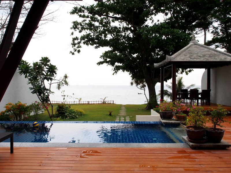 From the pool to the beach - a grueling 50 feet