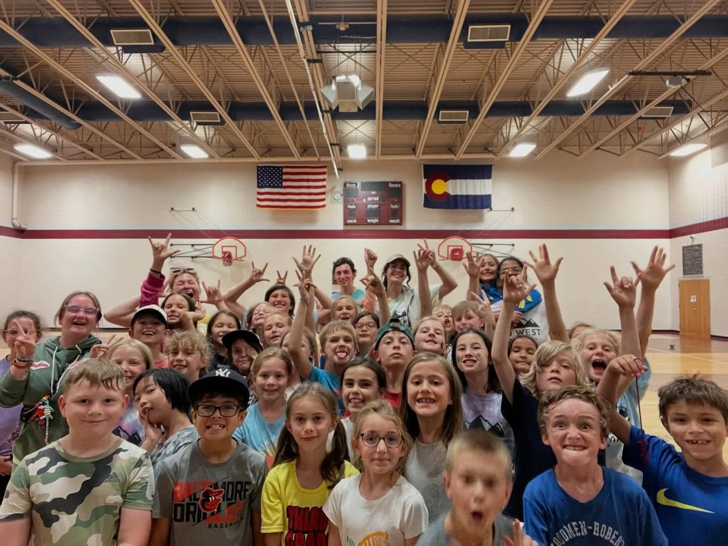 Throwing it back to big sunny energy and lots of rock-on hands. We&rsquo;ll be back before you know it! 🤘 🤘 🤘 #gowestcamps #gowest #adventureawaits #throwbackthursday