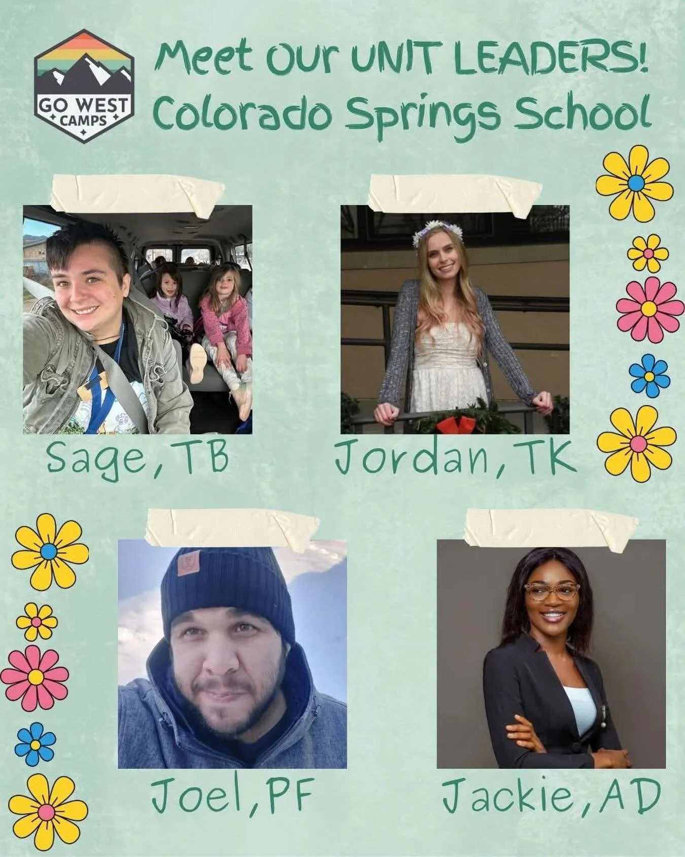 Meet the team Monday, Unit Leader edition! Check out our incredible CSS team for the summer 🤩 #gowest #gowestcamps #adventureawaits #meettheteammonday