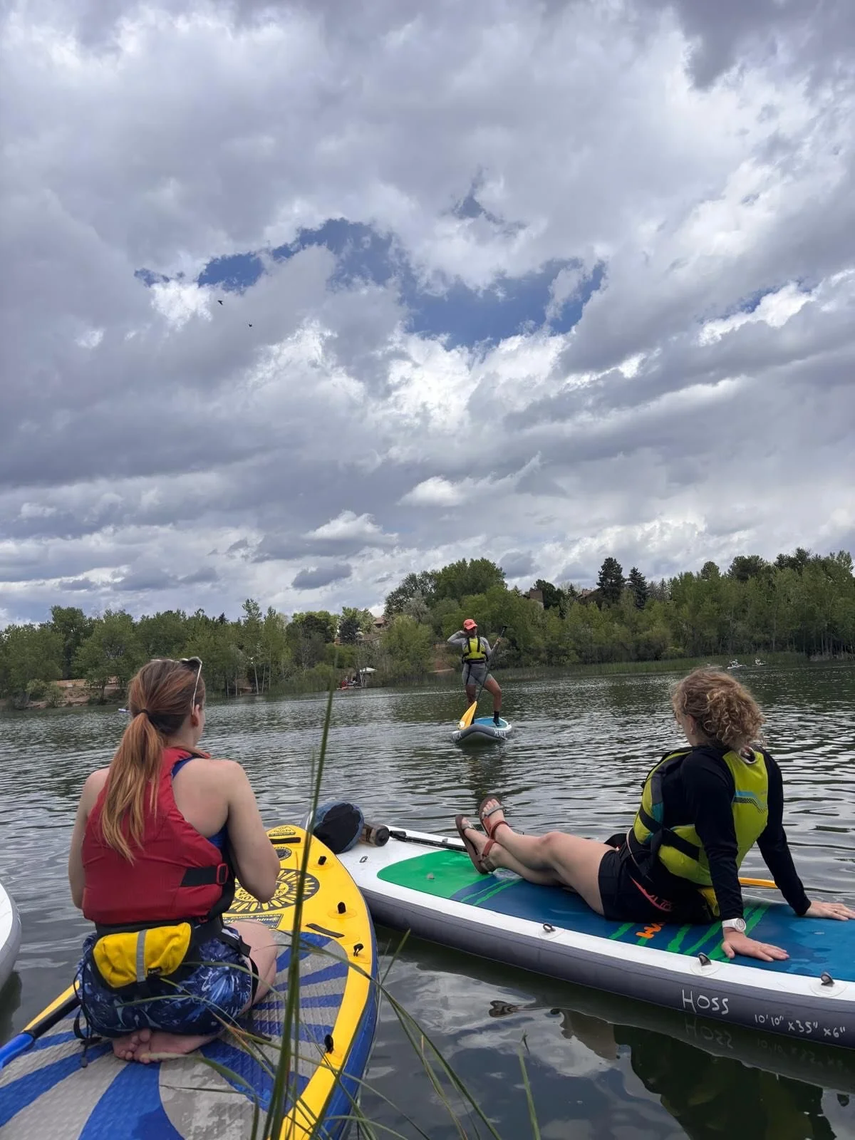 Our paddle board instructors were hard at work this weekend getting their certifications to keep campers safe on the water! 🌊☀️🛟 #gowest #gowestcamps #adventureawaits #SUP #stafftraining