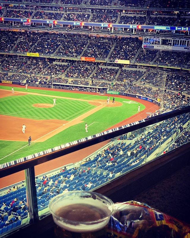 Best view in New York 🙌🏼⚾️🥜🍺