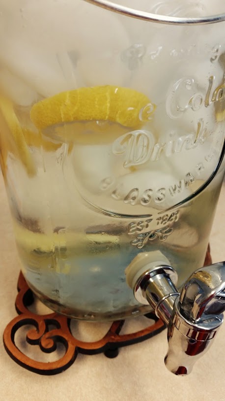 Lemon and Ginger water - so good and refreshing.