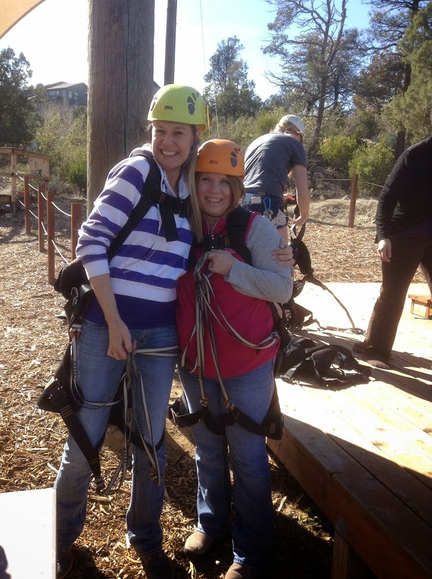Smiles were very big on my face - pre swing (all geared up after her sweet talk!)!