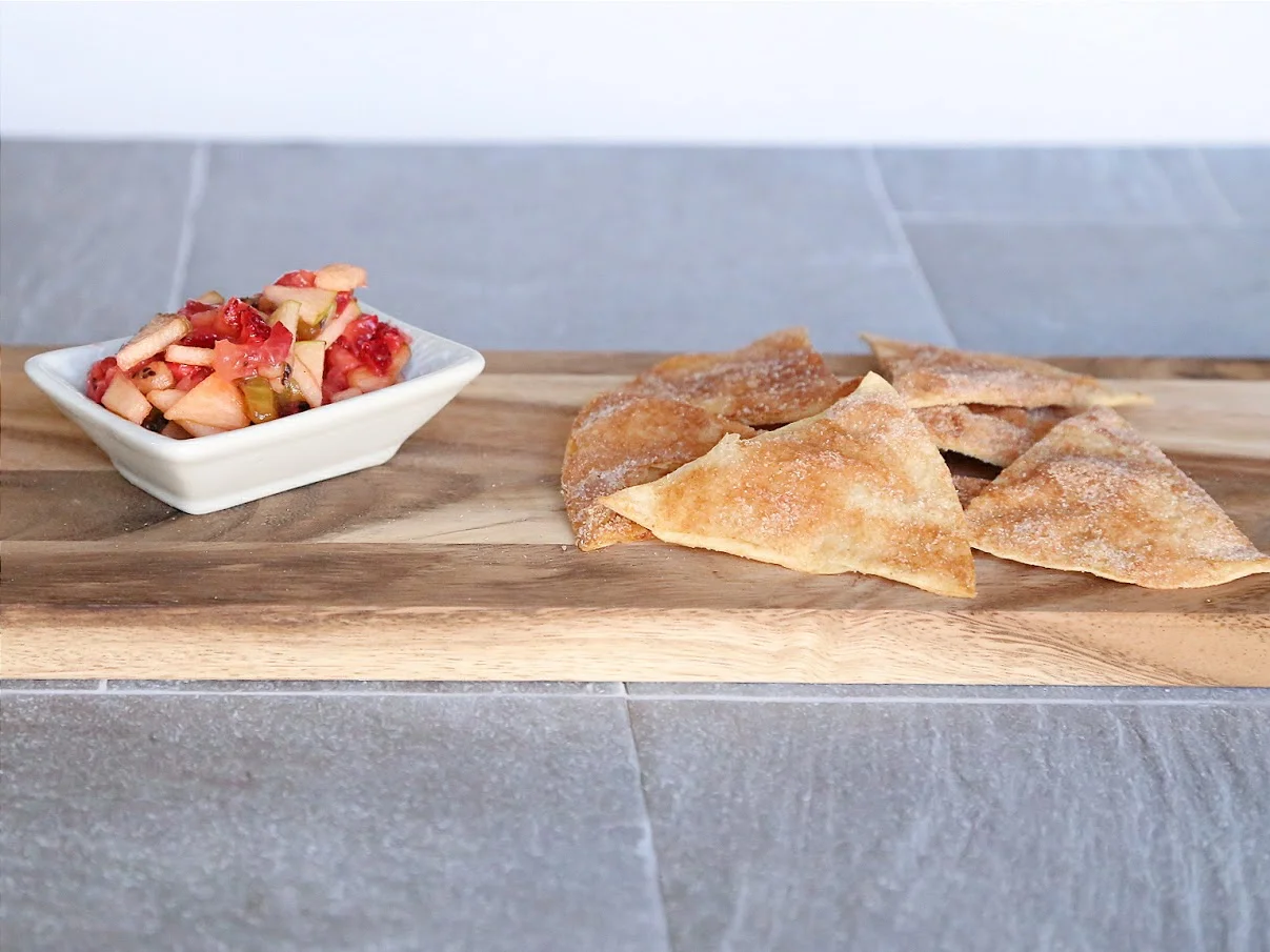 Fruit Salsa & Cinnamon Chips