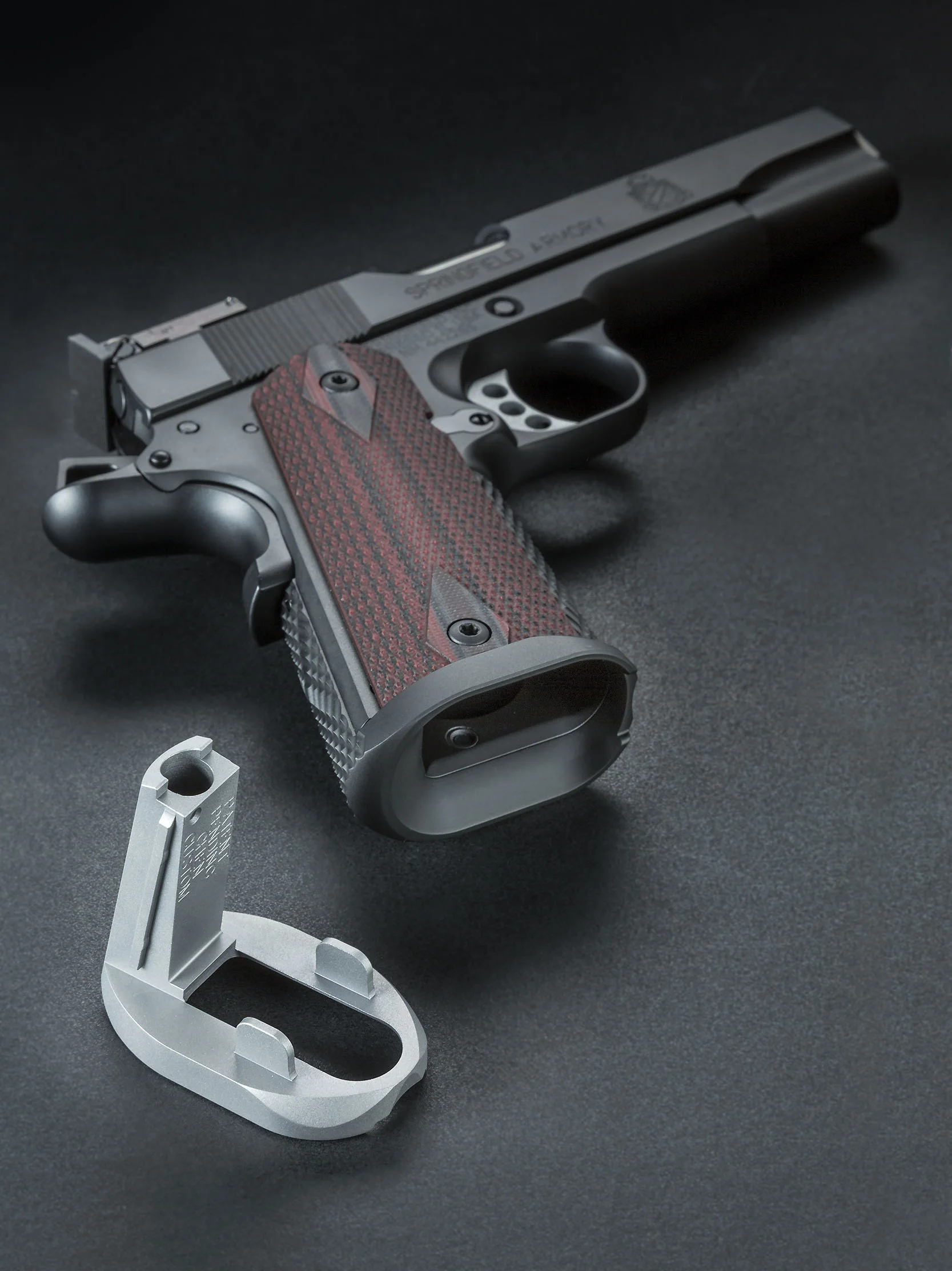 thumbnail image 2 of Custom 1911 Magwell Grips - Acrylic Panel Grips For Colt, Kimber, Sig Sauer & S&W 1911 Pistols 2 of 9