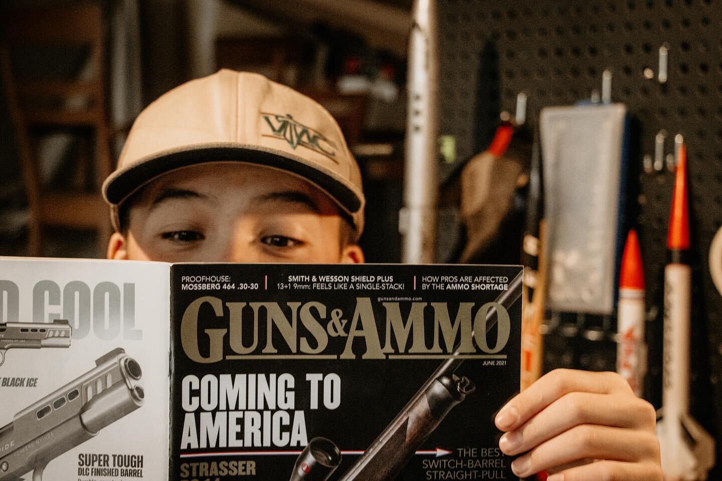 Chenkin #3 taking a break from model rocket building to read the newest edition of @gunsandammomag . If you look closely enough, you might see a veryyyy special article by the infamous Kyle Lamb featuring a certain Colorado custom gunsmith shop😳 

I