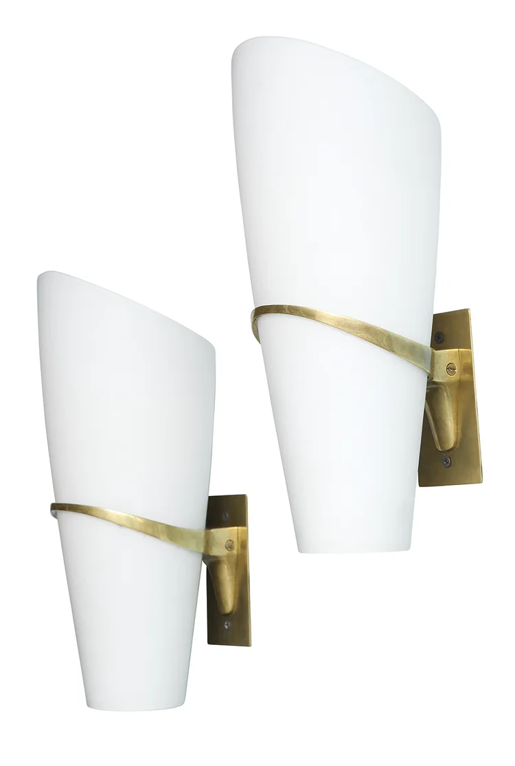 Pair of Sconces, Model #1680 by Fontana Arte