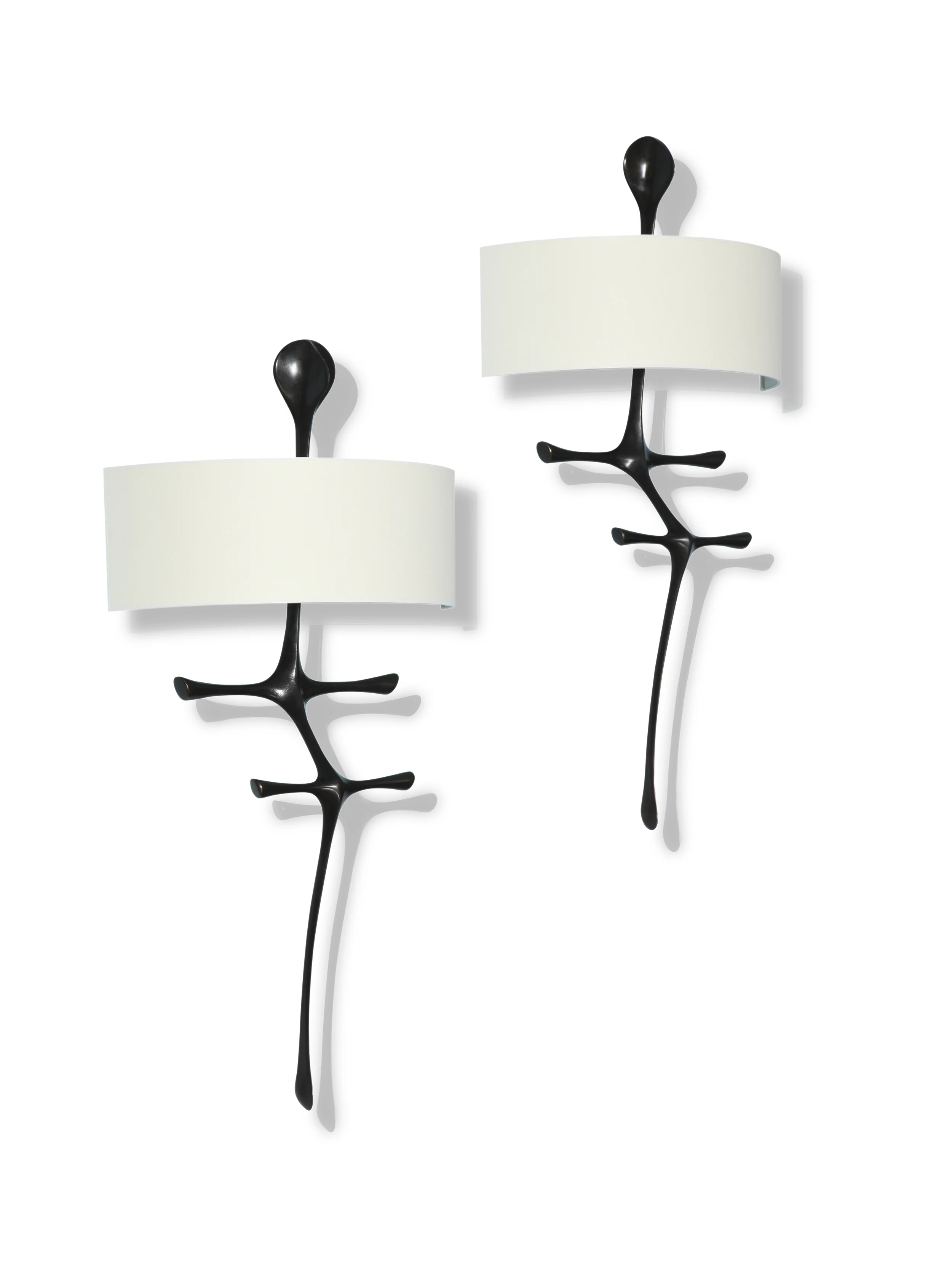 Yali Studio-built, Bronze Wall Sconces by Alexandre Logé