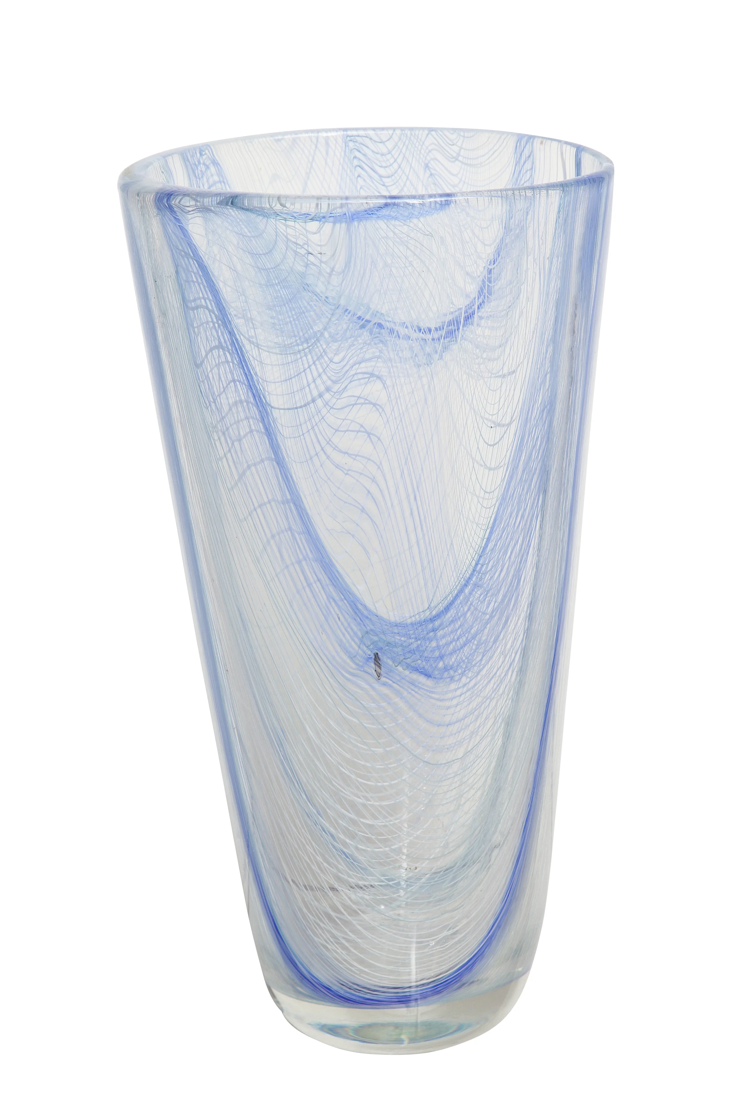 Large-Scale Merletto Glass Vase by Romano Dona