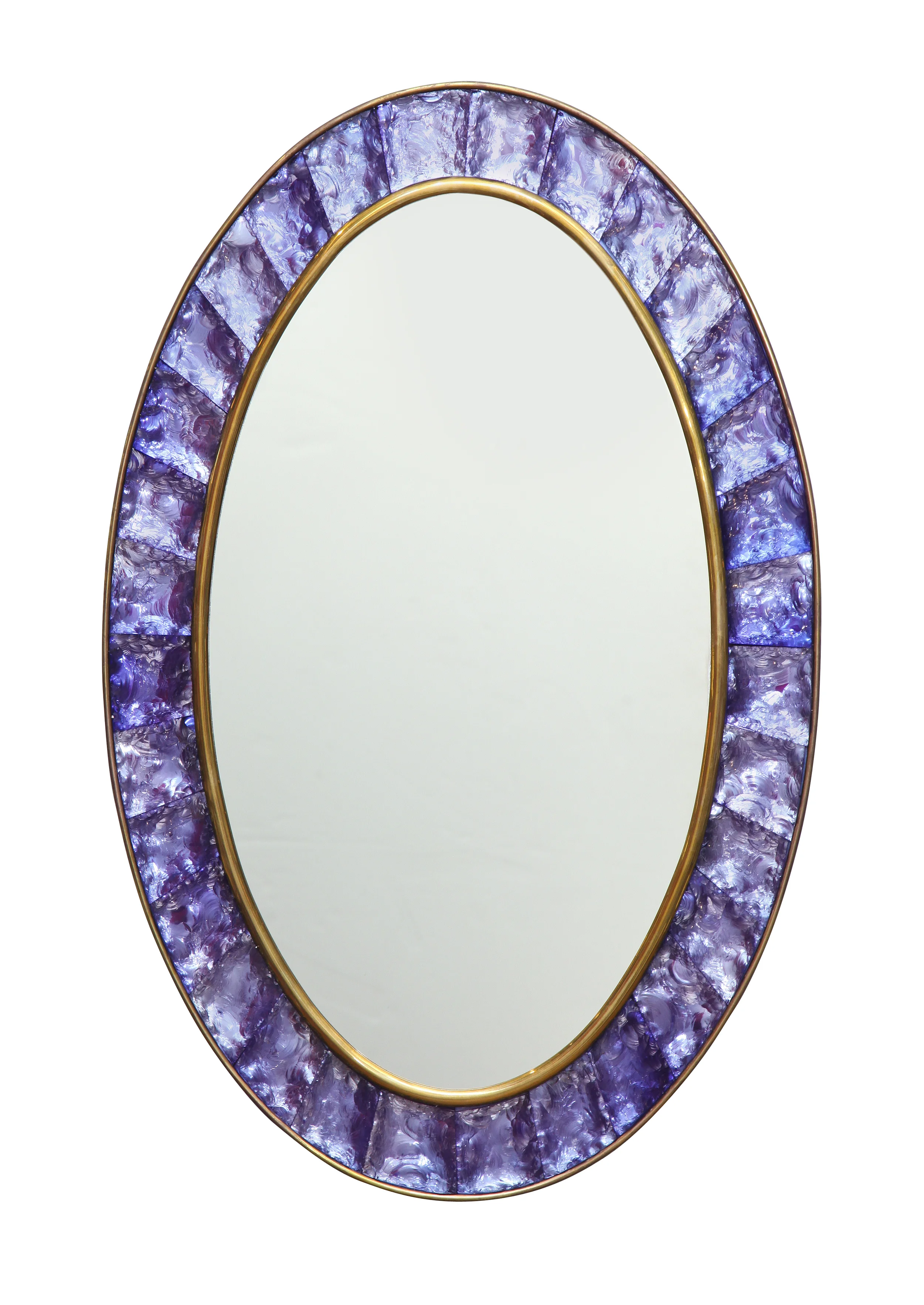 Studio-Made Brutalist Mirror by Ghiró Studio