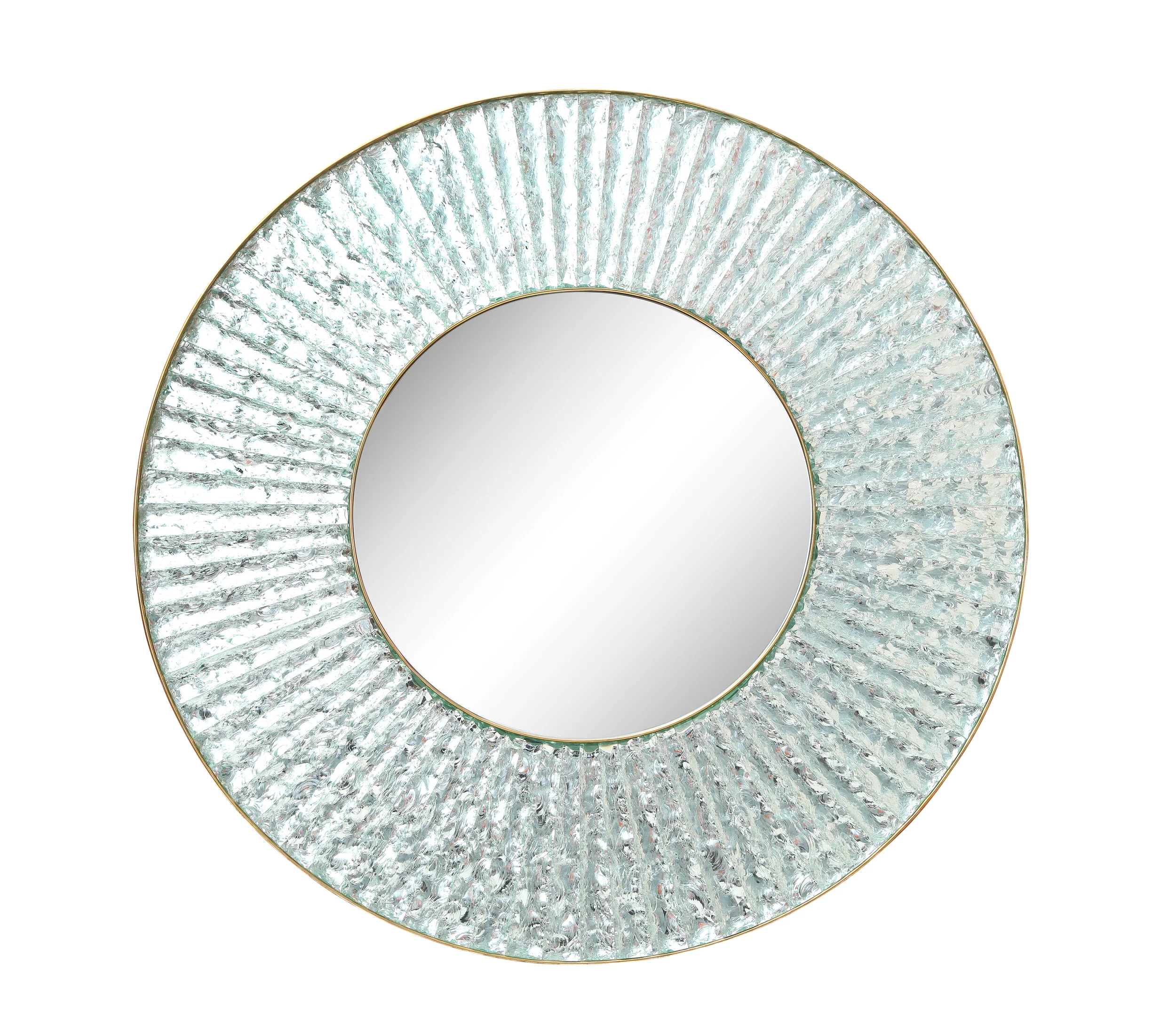 Large-Scale, Studio-Built Circular Mirror by Ghiró Studio