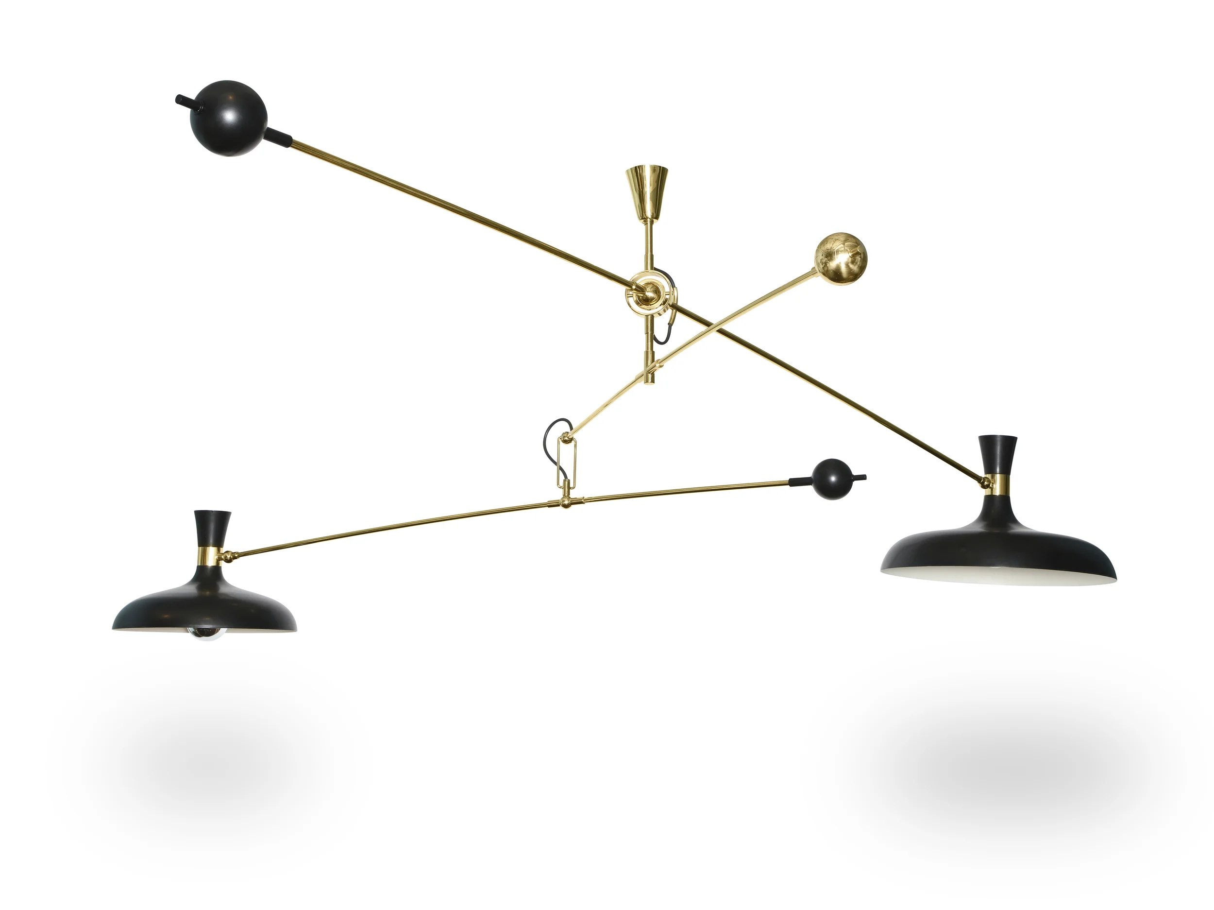 Studio-Made 2-Light Mobile Fixture by Fedele Papagni