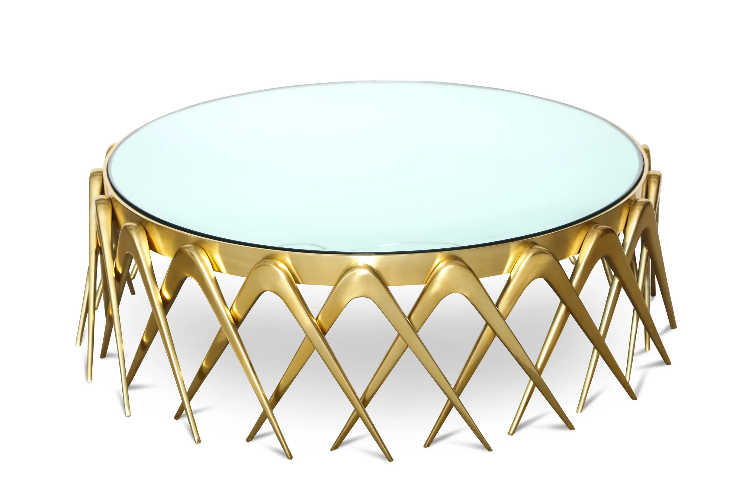 Compasso Circular Cocktail Table by Roberto Giulio Rida